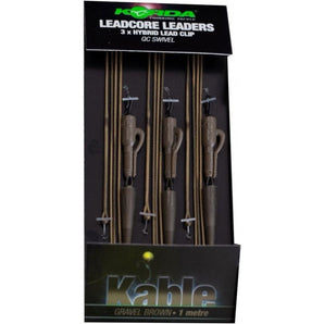 Korda Leadcore Leader Hybrid Lead Clip QC Swivel Weed