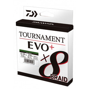 Daiwa Tournament x8 Braid Evo+ tmavozelená 135m