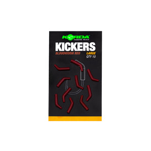 Korda Kickers Large Bloodworm Red