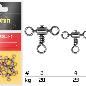 Delphin Cross line rolling T swivel 10 ks