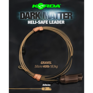 Korda Dark Matter Leader Heli Safe Gravel 40lb 50cm