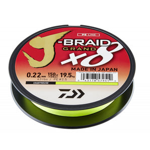DAIWA J-Braid Grand X8E chartreuse 135m