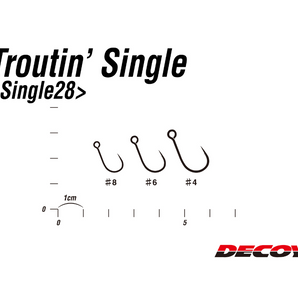 Háčik DECOY Single 28 Troutin 16 ks